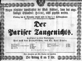 Theaterzettel (Oper und Burgtheater in Wien) 18411109 Seite: 2