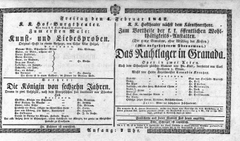 Theaterzettel (Oper und Burgtheater in Wien) 18420204 Seite: 1