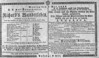 Theaterzettel (Oper und Burgtheater in Wien) 18420502 Seite: 1