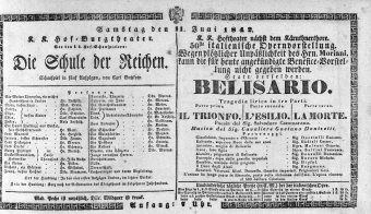 Theaterzettel (Oper und Burgtheater in Wien) 18420611 Seite: 1