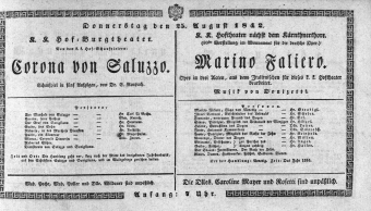 Theaterzettel (Oper und Burgtheater in Wien) 18420825 Seite: 2