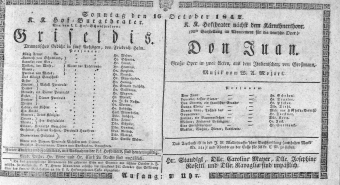 Theaterzettel (Oper und Burgtheater in Wien) 18421016 Seite: 1