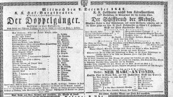 Theaterzettel (Oper und Burgtheater in Wien) 18421207 Seite: 2