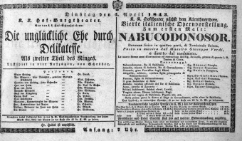 Theaterzettel (Oper und Burgtheater in Wien) 18430404 Seite: 2