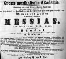 Theaterzettel (Oper und Burgtheater in Wien) 18430409 Seite: 1