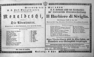 Theaterzettel (Oper und Burgtheater in Wien) 18430503 Seite: 1