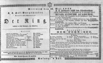 Theaterzettel (Oper und Burgtheater in Wien) 18430531 Seite: 1