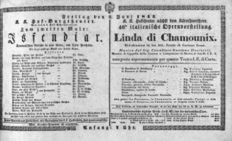 Theaterzettel (Oper und Burgtheater in Wien) 18430602 Seite: 1