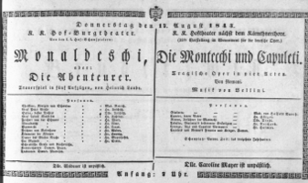 Theaterzettel (Oper und Burgtheater in Wien) 18430817 Seite: 1