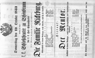 Theaterzettel (Oper und Burgtheater in Wien) 18431019 Seite: 2