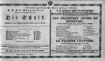 Theaterzettel (Oper und Burgtheater in Wien) 18431218 Seite: 2