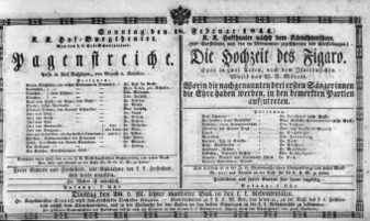 Theaterzettel (Oper und Burgtheater in Wien) 18440218 Seite: 1