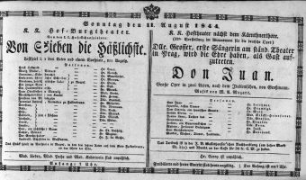 Theaterzettel (Oper und Burgtheater in Wien) 18440811 Seite: 1