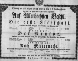 Theaterzettel (Oper und Burgtheater in Wien) 18440813 Seite: 2