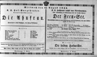 Theaterzettel (Oper und Burgtheater in Wien) 18440814 Seite: 2