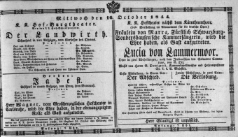 Theaterzettel (Oper und Burgtheater in Wien) 18441016 Seite: 2