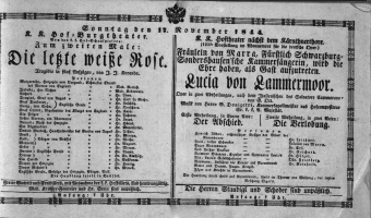 Theaterzettel (Oper und Burgtheater in Wien) 18441117 Seite: 1