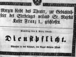Theaterzettel (Oper und Burgtheater in Wien) 18450301 Seite: 2