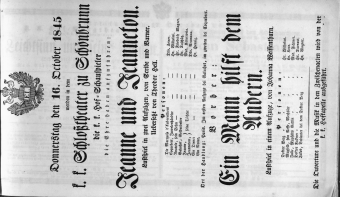 Theaterzettel (Oper und Burgtheater in Wien) 18451016 Seite: 2