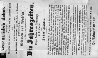 Theaterzettel (Oper und Burgtheater in Wien) 18451222 Seite: 1