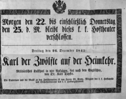 Theaterzettel (Oper und Burgtheater in Wien) 18451222 Seite: 2