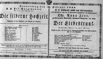 Theaterzettel (Oper und Burgtheater in Wien) 18460226 Seite: 2
