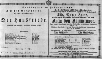 Theaterzettel (Oper und Burgtheater in Wien) 18460228 Seite: 2