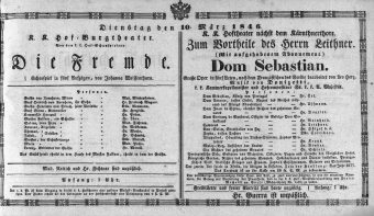 Theaterzettel (Oper und Burgtheater in Wien) 18460310 Seite: 3