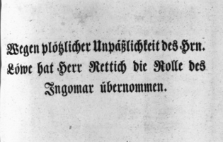 Theaterzettel (Oper und Burgtheater in Wien) 18460807 Seite: 1