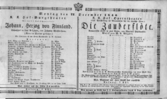 Theaterzettel (Oper und Burgtheater in Wien) 18461221 Seite: 1