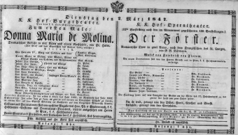 Theaterzettel (Oper und Burgtheater in Wien) 18470302 Seite: 2