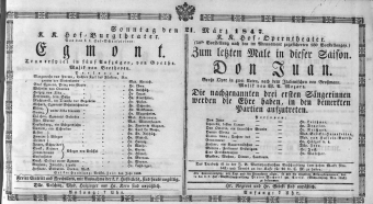 Theaterzettel (Oper und Burgtheater in Wien) 18470321 Seite: 1