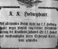 Theaterzettel (Oper und Burgtheater in Wien) 18470430 Seite: 1