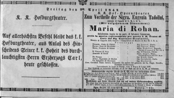 Theaterzettel (Oper und Burgtheater in Wien) 18470430 Seite: 2