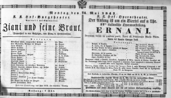 Theaterzettel (Oper und Burgtheater in Wien) 18470524 Seite: 2