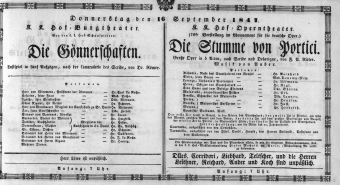 Theaterzettel (Oper und Burgtheater in Wien) 18470916 Seite: 2