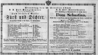 Theaterzettel (Oper und Burgtheater in Wien) 18471012 Seite: 2