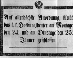 Theaterzettel (Oper und Burgtheater in Wien) 18480124 Seite: 1