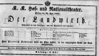 Theaterzettel (Oper und Burgtheater in Wien) 18480623 Seite: 2