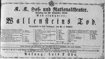 Theaterzettel (Oper und Burgtheater in Wien) 18480930 Seite: 1