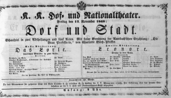 Theaterzettel (Oper und Burgtheater in Wien) 18481117 Seite: 2