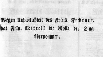 Theaterzettel (Oper und Burgtheater in Wien) 18490120 Seite: 1