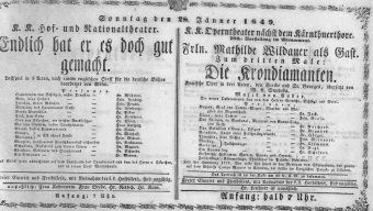 Theaterzettel (Oper und Burgtheater in Wien) 18490128 Seite: 2