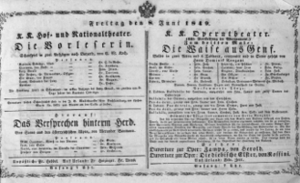 Theaterzettel (Oper und Burgtheater in Wien) 18490608 Seite: 2