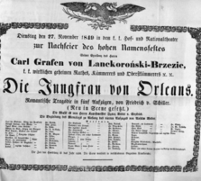 Theaterzettel (Oper und Burgtheater in Wien) 18491127 Seite: 2