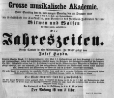 Theaterzettel (Oper und Burgtheater in Wien) 18491222 Seite: 1