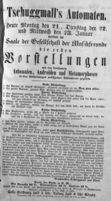 Theaterzettel (Oper und Burgtheater in Wien) 18500121 Seite: 1