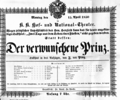 Theaterzettel (Oper und Burgtheater in Wien) 18500415 Seite: 2