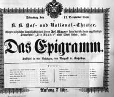 Theaterzettel (Oper und Burgtheater in Wien) 18501217 Seite: 2