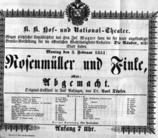 Theaterzettel (Oper und Burgtheater in Wien) 18510203 Seite: 2